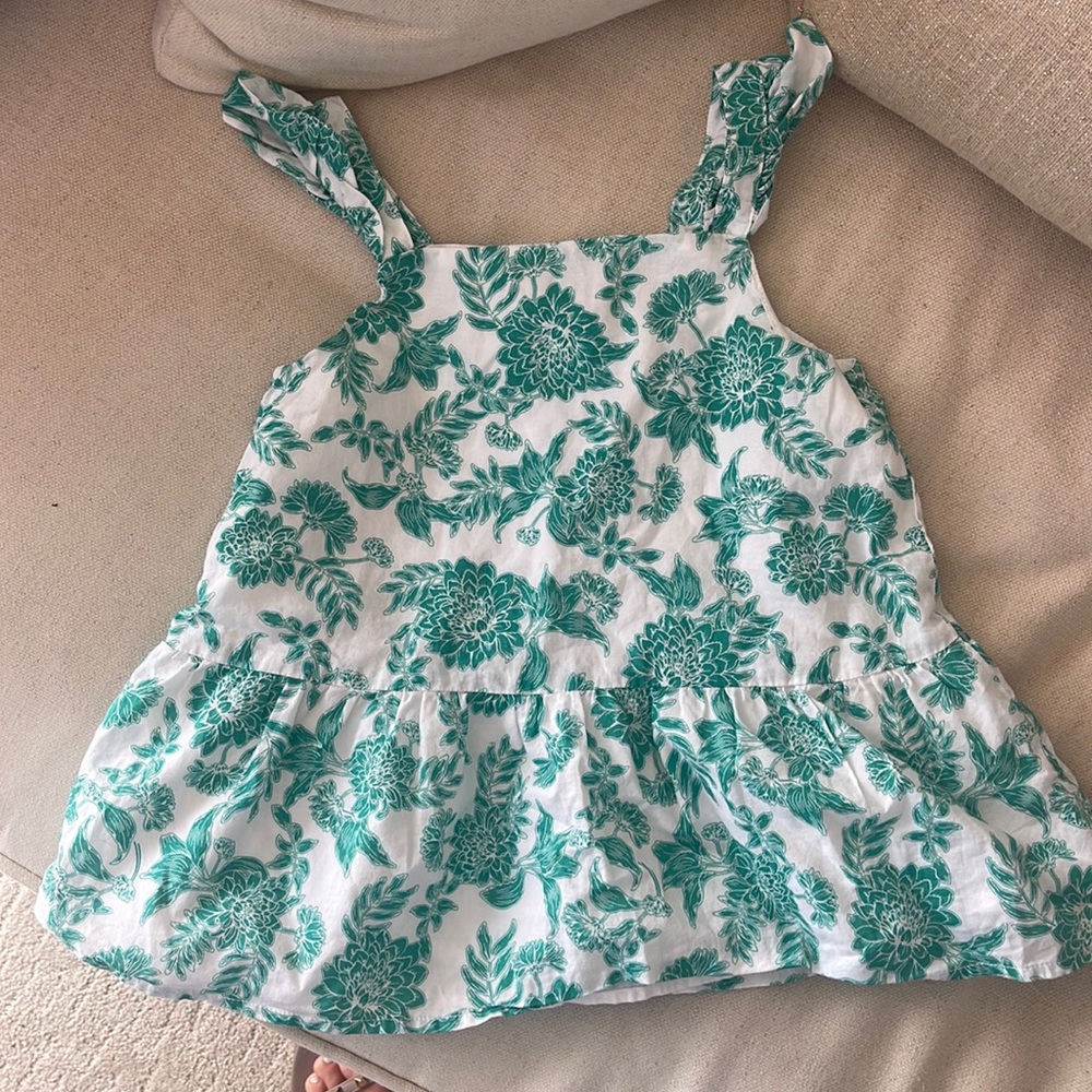 Janie and Jack sweet ruffled tank. Girls size 7.